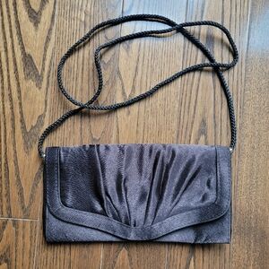 Evening Satin Handbag, Detachable Strap, Used Once
